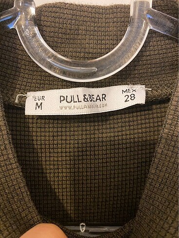 Pull and Bear Pull&Bear haki yeşil uzun elbise