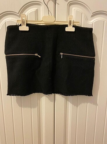 Zara kışlık siyah mini etek s 36 beden - Görsel 2