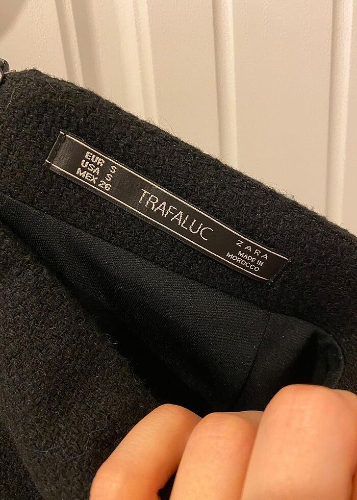 Zara kışlık siyah mini etek s 36 beden - Görsel 4