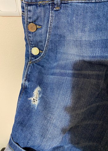 Twist bahçıvan salopet şort tulum L 40 - Görsel 5