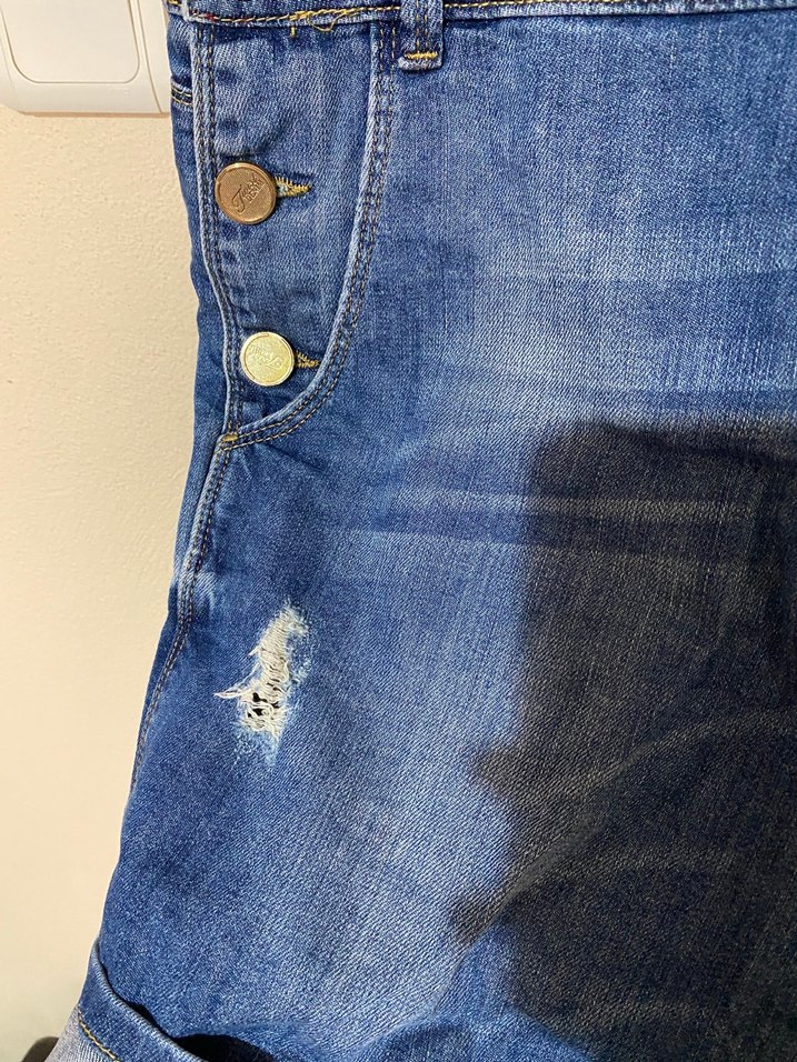 Twist bahçıvan salopet şort tulum L 40 - Görsel 5