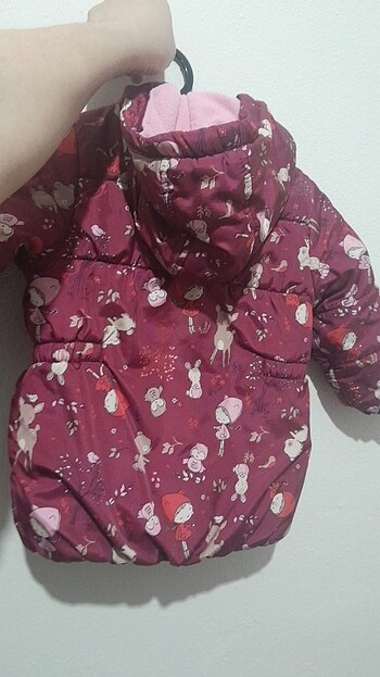 9-12 Ay Beden bordo Renk Kiz cocuk montu