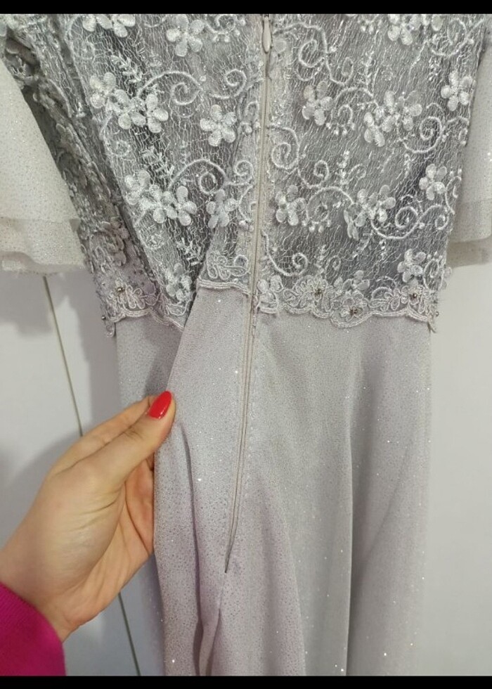 Simli prenses abiye  - Görsel 5