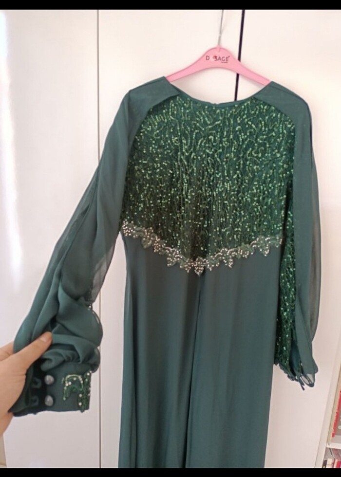 Zümrüt abiye  - Görsel 2