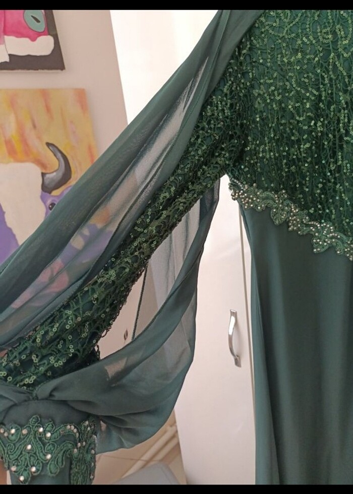 Zümrüt abiye  - Görsel 4