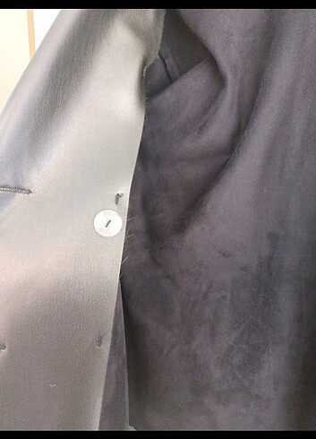 Oversize deri ceket - Görsel 5