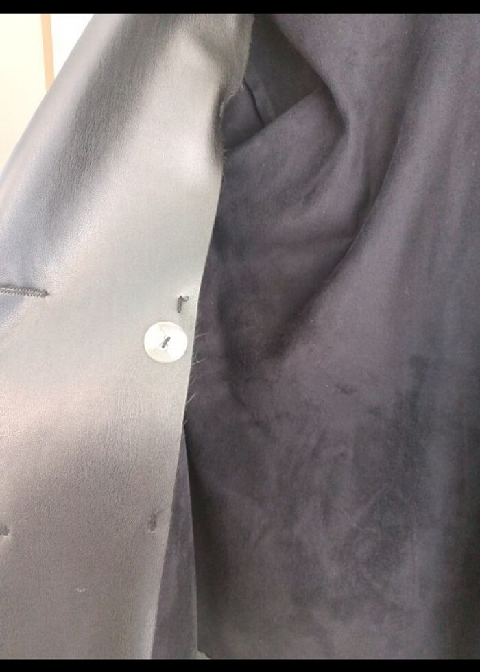 Oversize deri ceket - Görsel 5