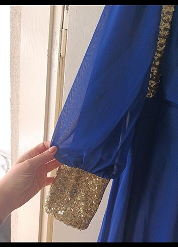 Pullu tesettür abiye  - Görsel 5