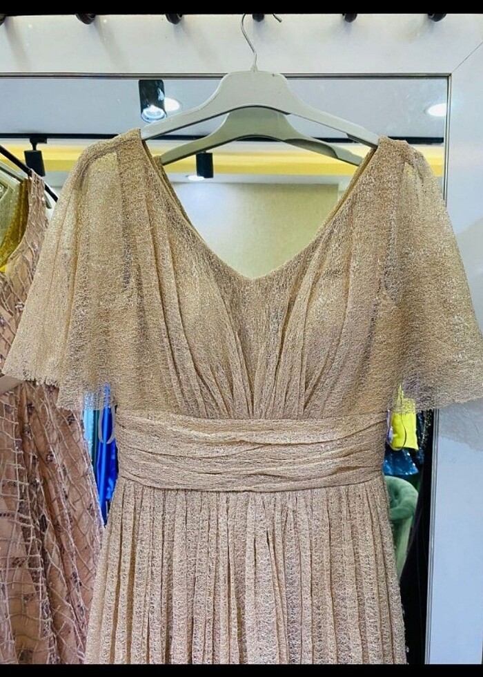 Bej elbise  - Görsel 3