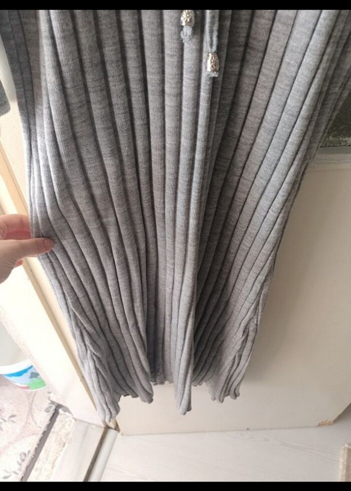 Triko elbise tesettür  - Görsel 4