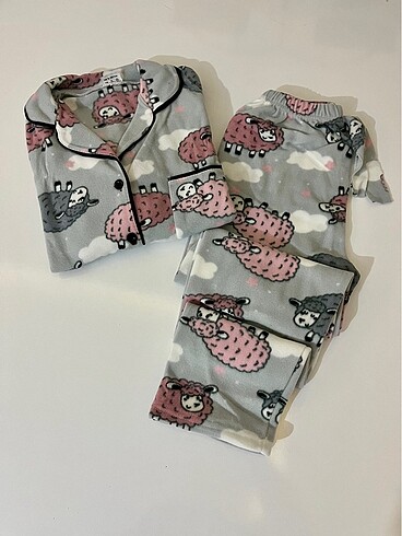 l Beden Bayan polar pijama takımı