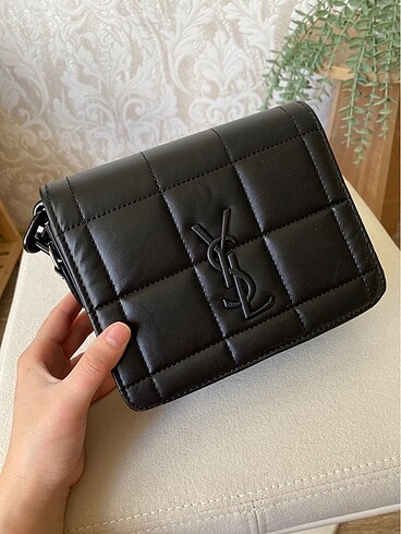 Beden siyah Renk YSL KARE DESEN ZİNCİRLİ ÇANTA