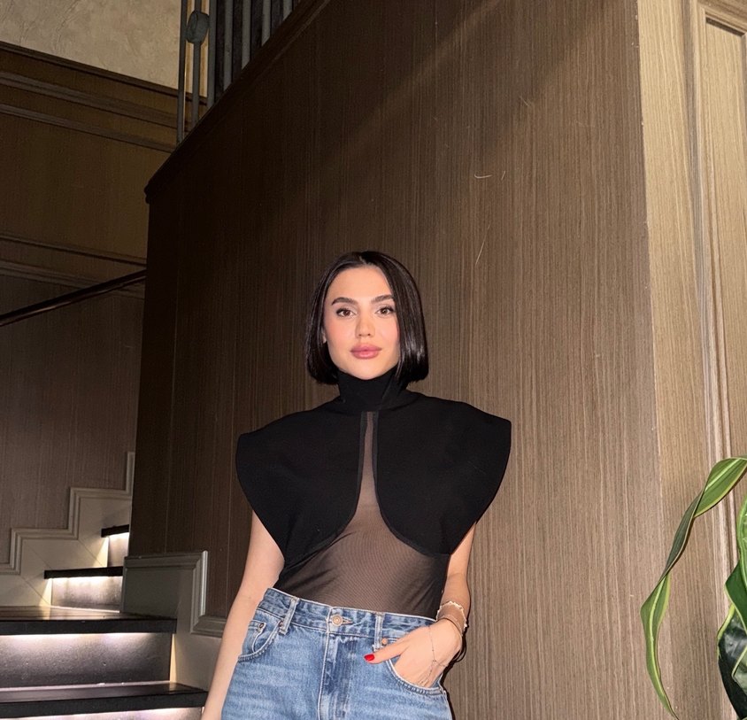 Siyah Kemerli Gotik Mini Monokini - Görsel 2