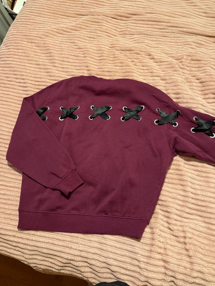 Arkası İp Detaylı Sweat - Görsel 2