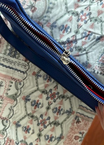 Lacivert Deri Şık Çanta - Görsel 3