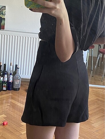 Zara Zara Yırtmaçlı Şort Etek