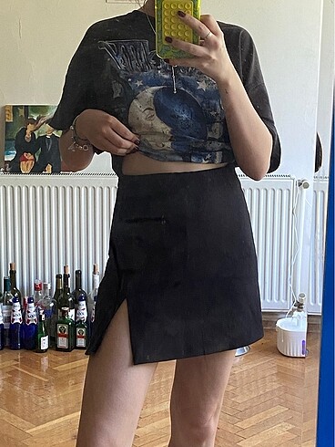 Zara Yırtmaçlı Şort Etek