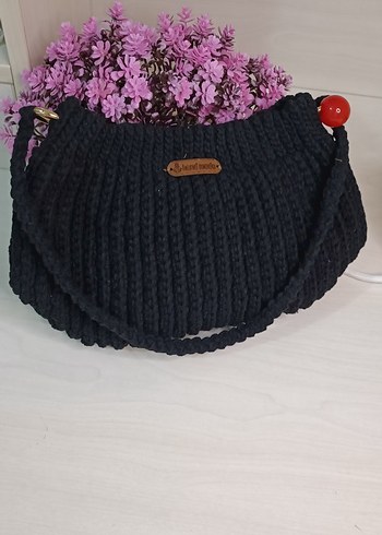 Siyah Örgü Kadın Çanta