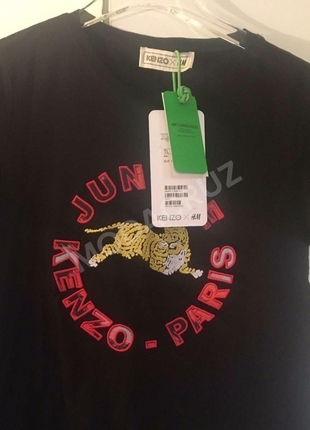 Kenzo X HM Siyah Tshirt 
