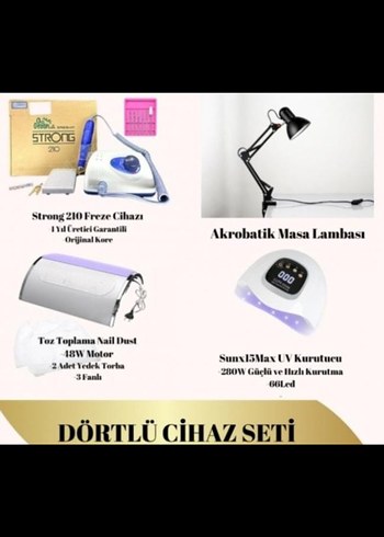 Dörtlü Beyaz Kişisel Bakım Cihaz Seti