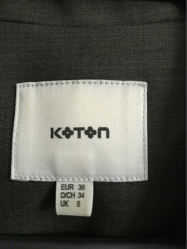 Koton Koton marka haki yeşil ceket