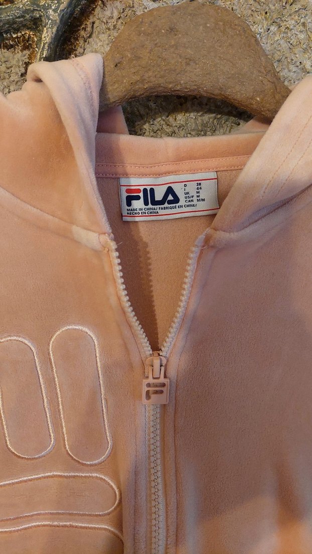Fila Kapüşonlu Fermuarlı Pembe Sweatshirt - Görsel 4