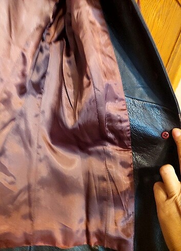 Kahverengi deri ceket - Görsel 7