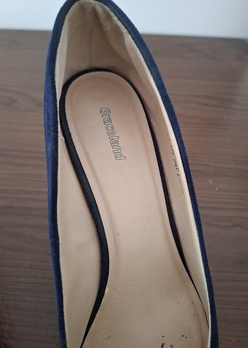 Klasik Lacivert Süet Stiletto Topuklu Kadın Ayakkabı - Görsel 7