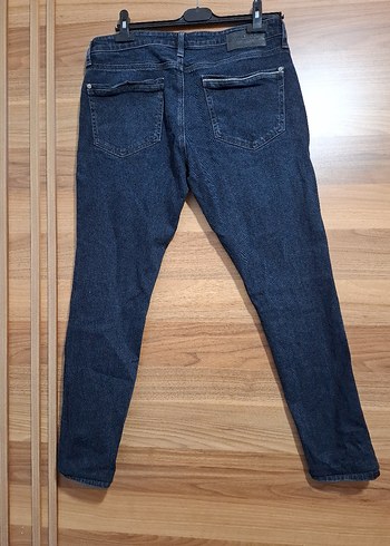 Erkek Lacivert Regular Fit Denim Jean - Görsel 6