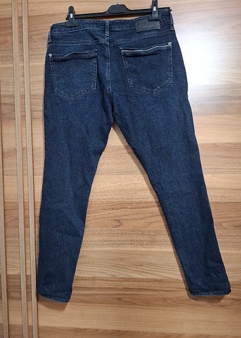 Erkek Lacivert Regular Fit Denim Jean - Görsel 5