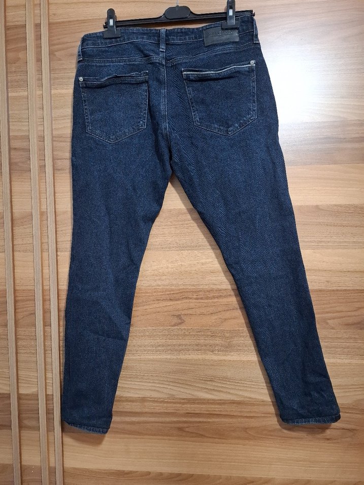 Erkek Lacivert Regular Fit Denim Jean - Görsel 5