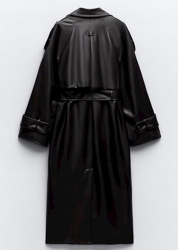 Zara Oversize suni deri trenckot