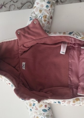 Bebek Kız Baskılı Beyaz Tulum - Görsel 6