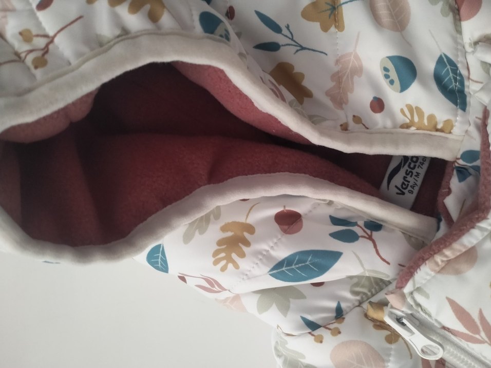 Bebek Kız Baskılı Beyaz Tulum - Görsel 2