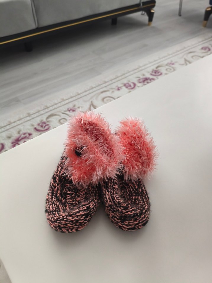 Pembe Desenli Kız patik - Görsel 2