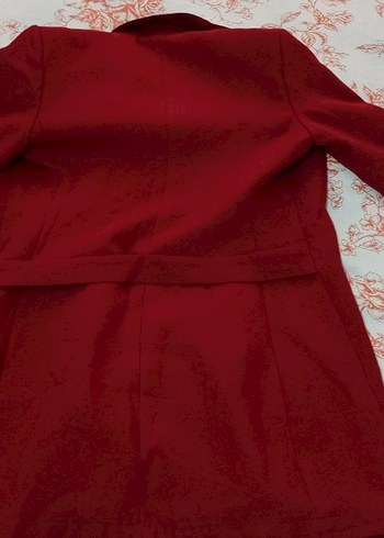 Kan Kırmızı Ceket Elbise - Görsel 6