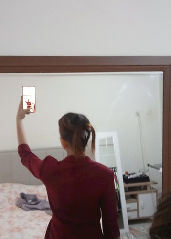 Kan Kırmızı Ceket Elbise - Görsel 4