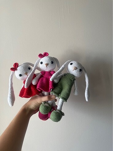 Amigurumi uzun kulak tavşan