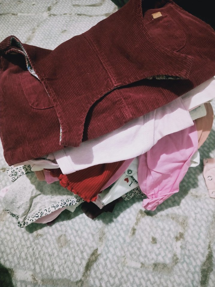 Çiçek Desenli Pembe Kız Taytı - Görsel 3