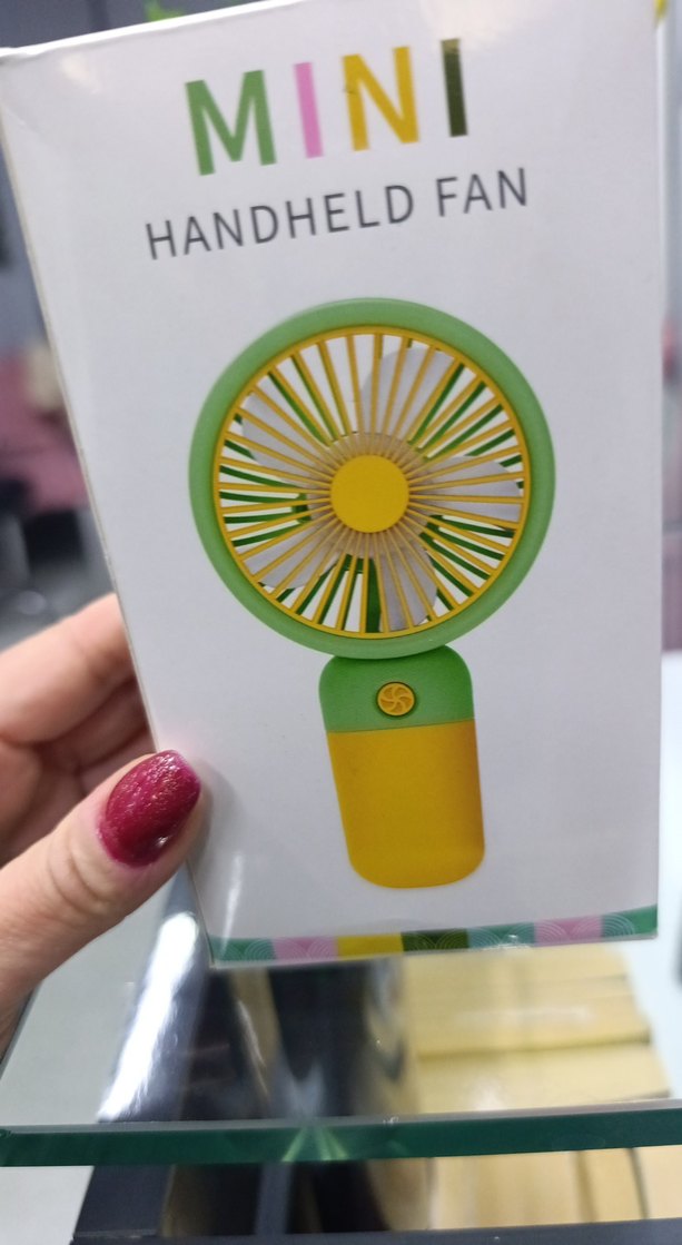 Sarı Renkli Taşınabilir Mini Vantilatör - Görsel 2