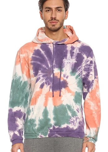 Les Benjamins Batik Desenli Kapüşonlu Sweatshirt Eşofman Takımı