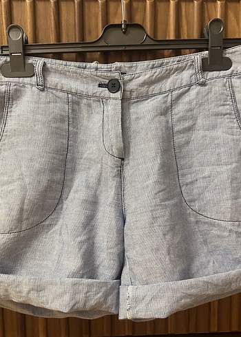 Mudo Çizgili Katlanabilir Şort - Görsel 5