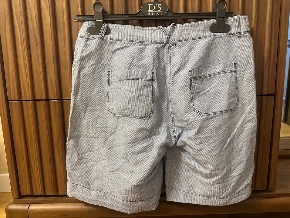 Mudo Çizgili Katlanabilir Şort - Görsel 2