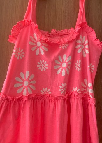 LC Waikiki Kız Çocuk Pembe Uzun Bohem Elbise
