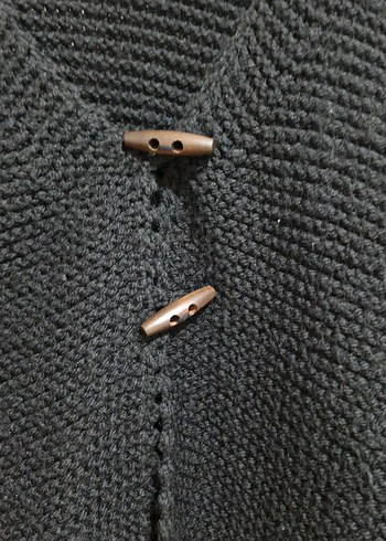 Siyah Örgü Kadın Hırka - Görsel 4