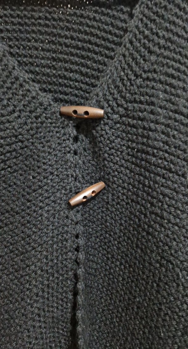 Siyah Örgü Kadın Hırka - Görsel 4