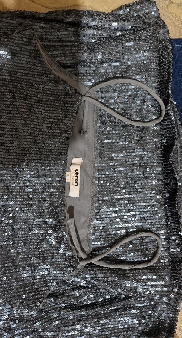 Gri Uzun Gece Elbisesi - Görsel 3