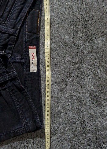 Lacivert Kadın Düşük Bel Denim Pantolon - Görsel 5