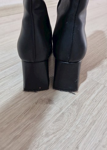 Kadın Siyah Deri Dizüstü Stiletto Çizme - Görsel 3