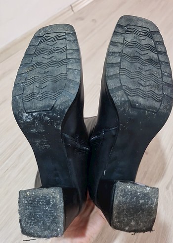 Kadın Siyah Deri Dizüstü Stiletto Çizme - Görsel 6